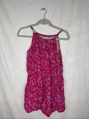 Old Navy Hot Pink & Light Pink Floral Romper